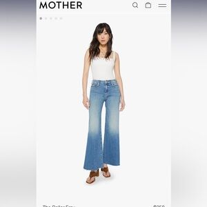 Mother The Roller Jeans size 28 riding cliff side